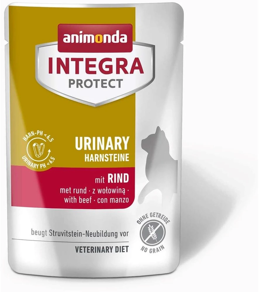 ANIMONDA Integra Protect Urinary Struvite su jautiena - Šlapias maistas katėms - 85g