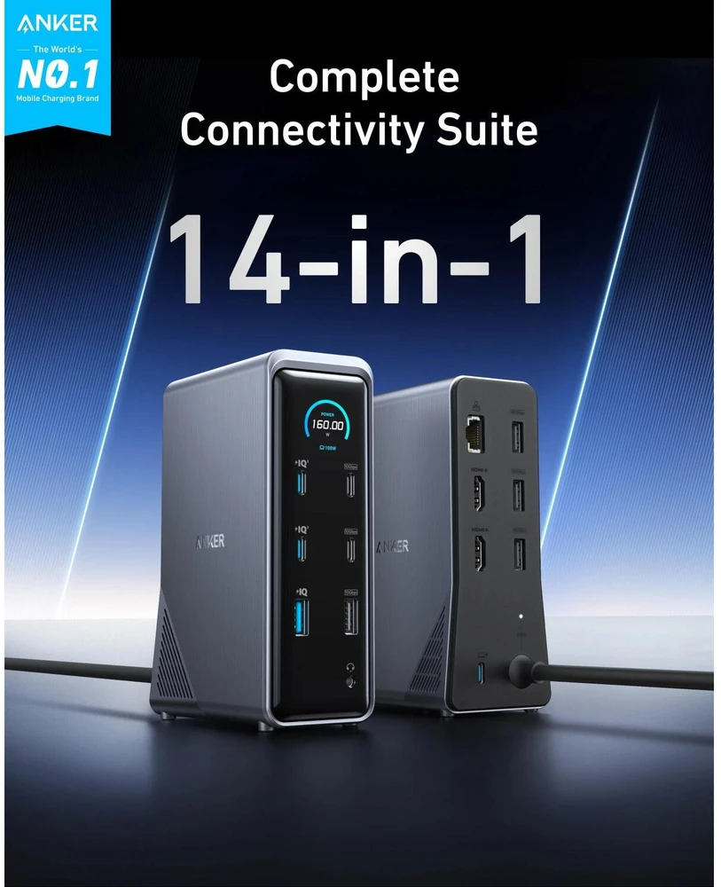 „Anker Prime“ įkrovimo stotelė 160 W | A83B63A1