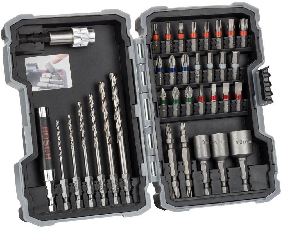 Grąžtas Bosch 35 dalių komplektas HSS-G 2,5/3/3,5/4/5/6mm