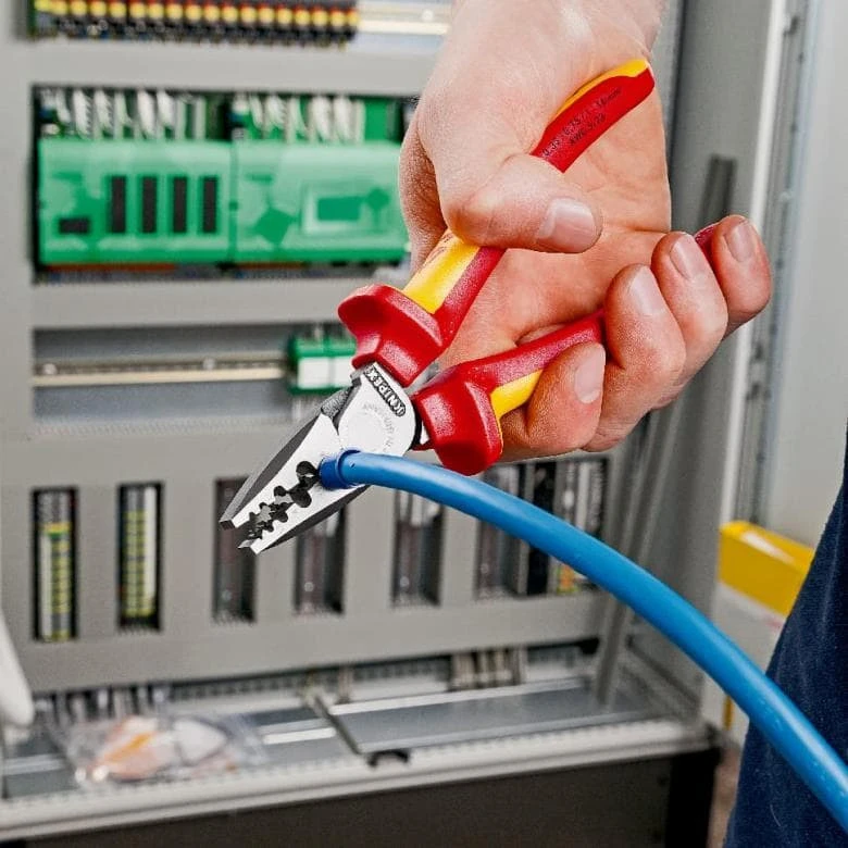 Replės elektrikams laidų antgaliams 0.25-16 mm² užspausti 97 78 180, Knipex
