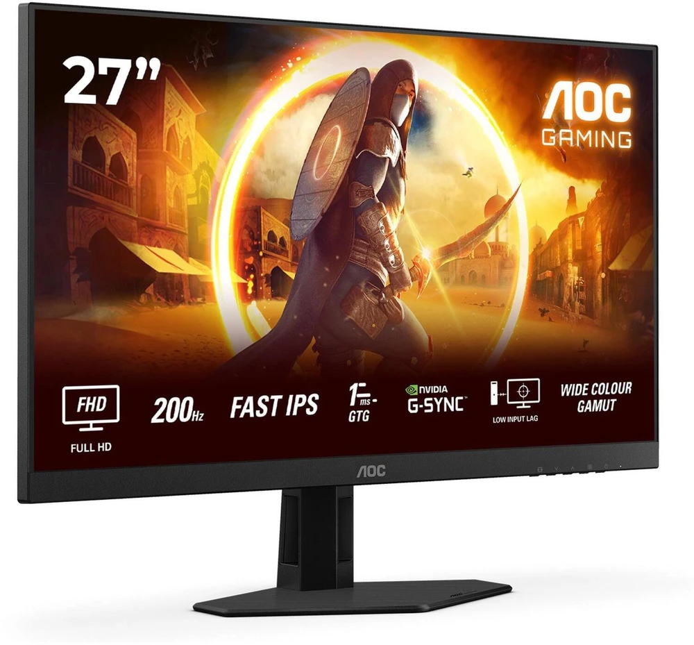 Žaidimų monitorius AOC 27G4HRE, 27" Full HD (1920x1080) Fast IPS, 200Hz, 1ms, HDR10, Adaptive Sync