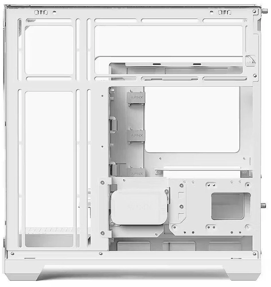 APNX V2 , Tower-case - baltas, Tempered Glass x 3