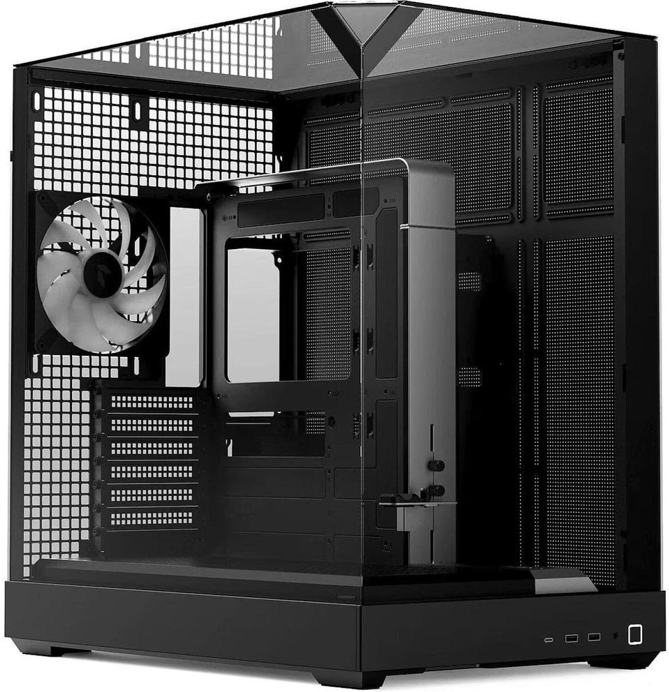 APNX V2 , Tower-case - juodas, Tempered Glass x 3