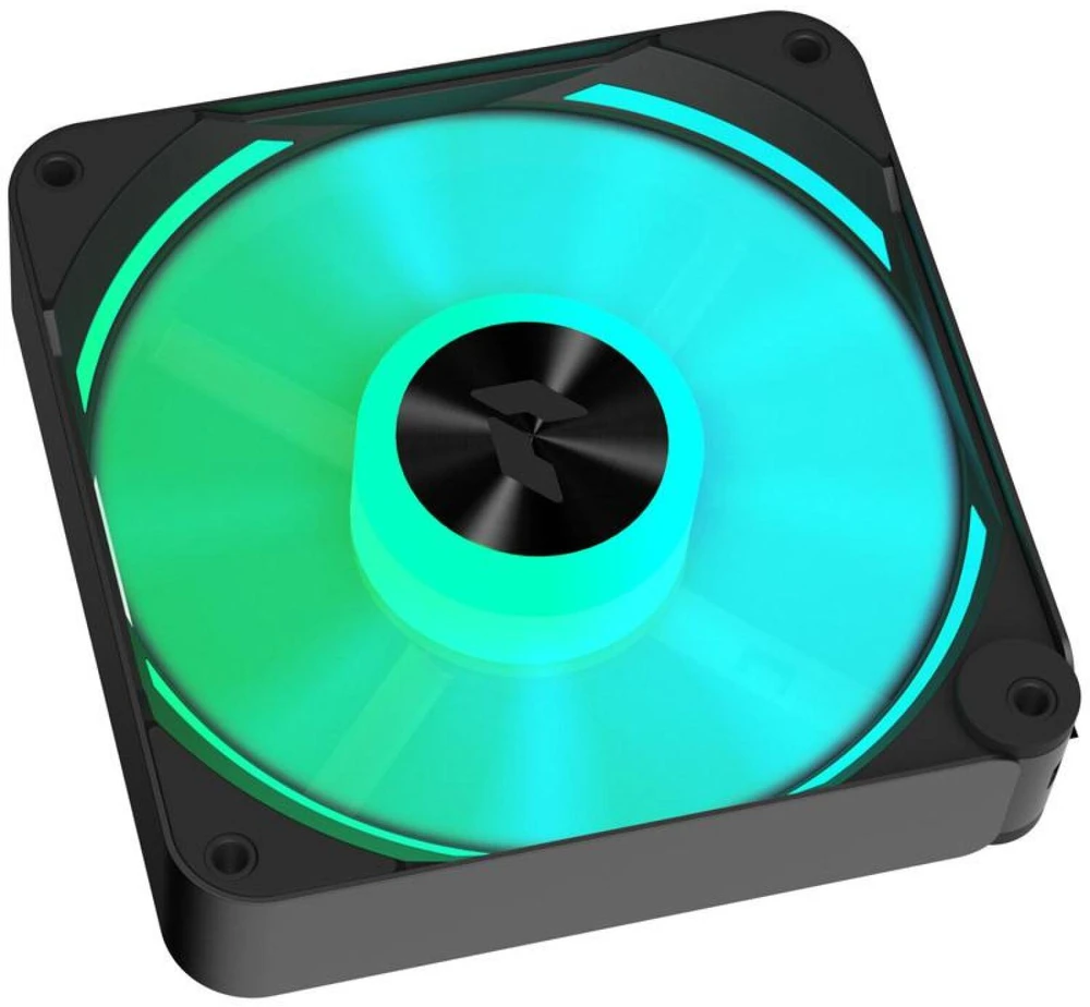 APNX FP2-120 PWM korpuso ventiliatorius, ARGB – 120mm, juodos spalvos