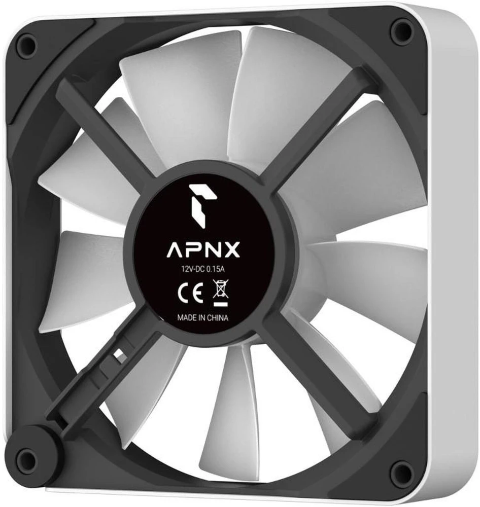 APNX FP2-120 PWM korpuso ventiliatorius, ARGB – 120mm, baltos spalvos