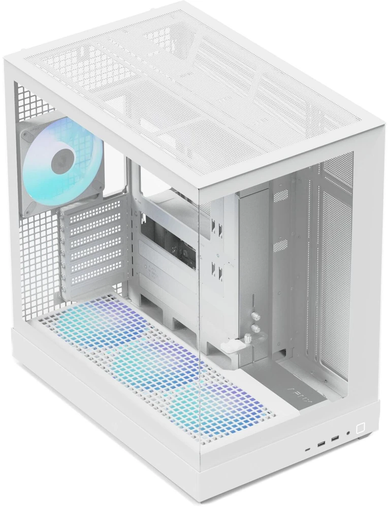 APNX V2-F-WT-v1, Tower-case - baltas, Tempered Glass x 3