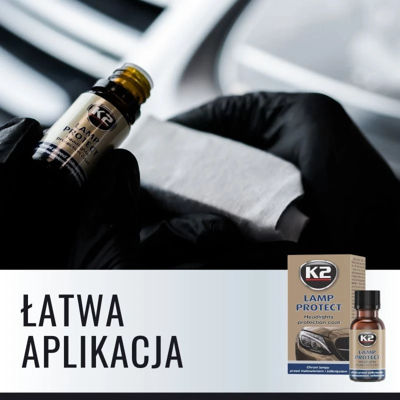 K2 LAMP PROTECT Apsauginė danga priekiniams žibintams, 10 ml + aplikatorius