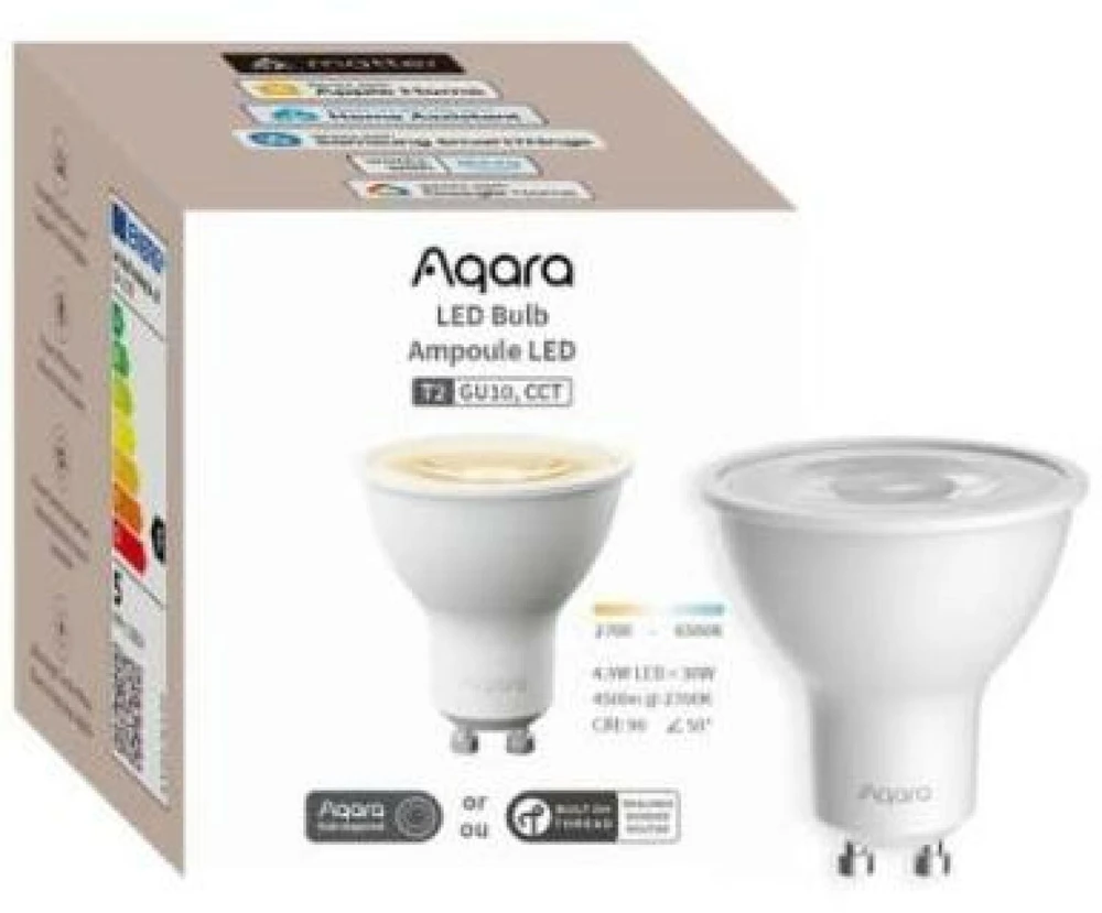 AQARA T2 CCT GU10 LED lempa (LB-L03E) Zigbee, Thread, Bluetooth