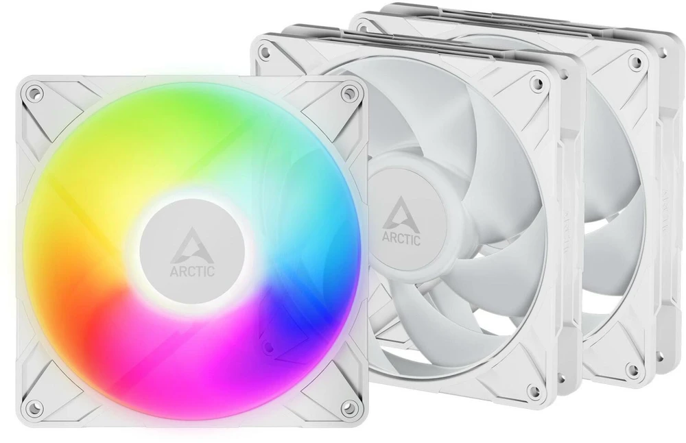 „Wentylator ARCTIC P14 Pro A-RGB“ 3 baltų ekranų pakuotė (ACFAN00321A)