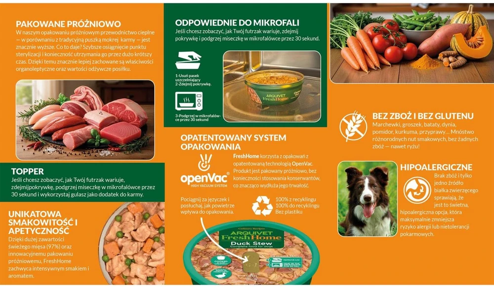 ARQUIVET Fresh Home jautiena stew – drėgnas ėdalas šunims – 280g