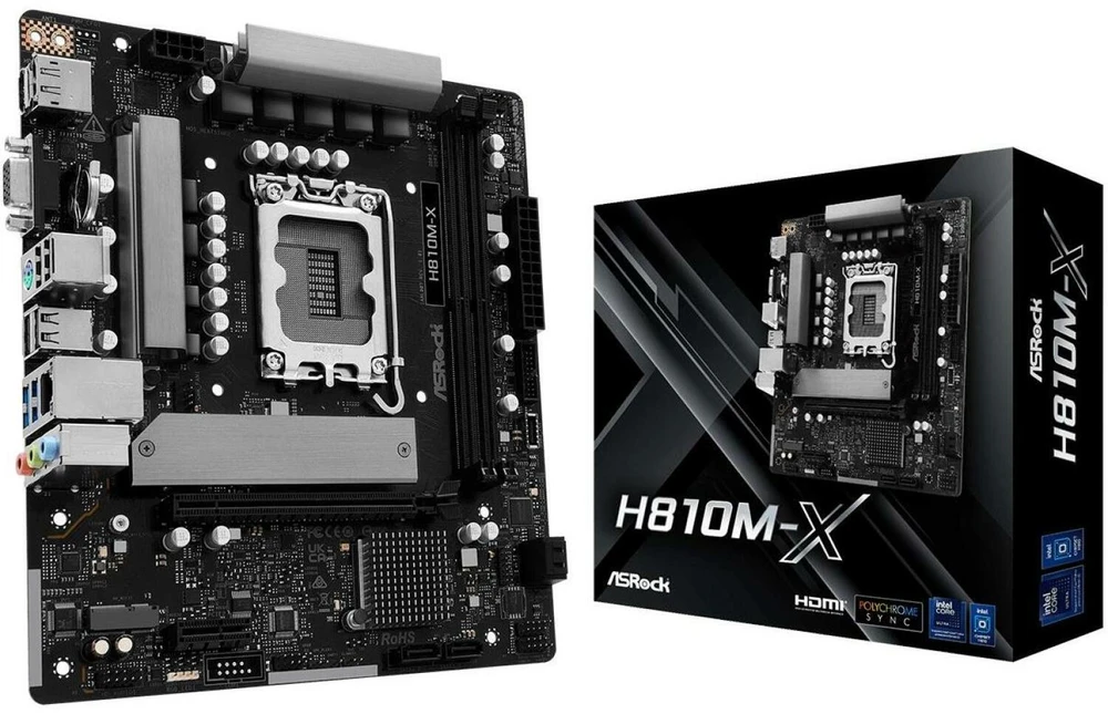 Pagrindinė plokštė ASRock H810M-X