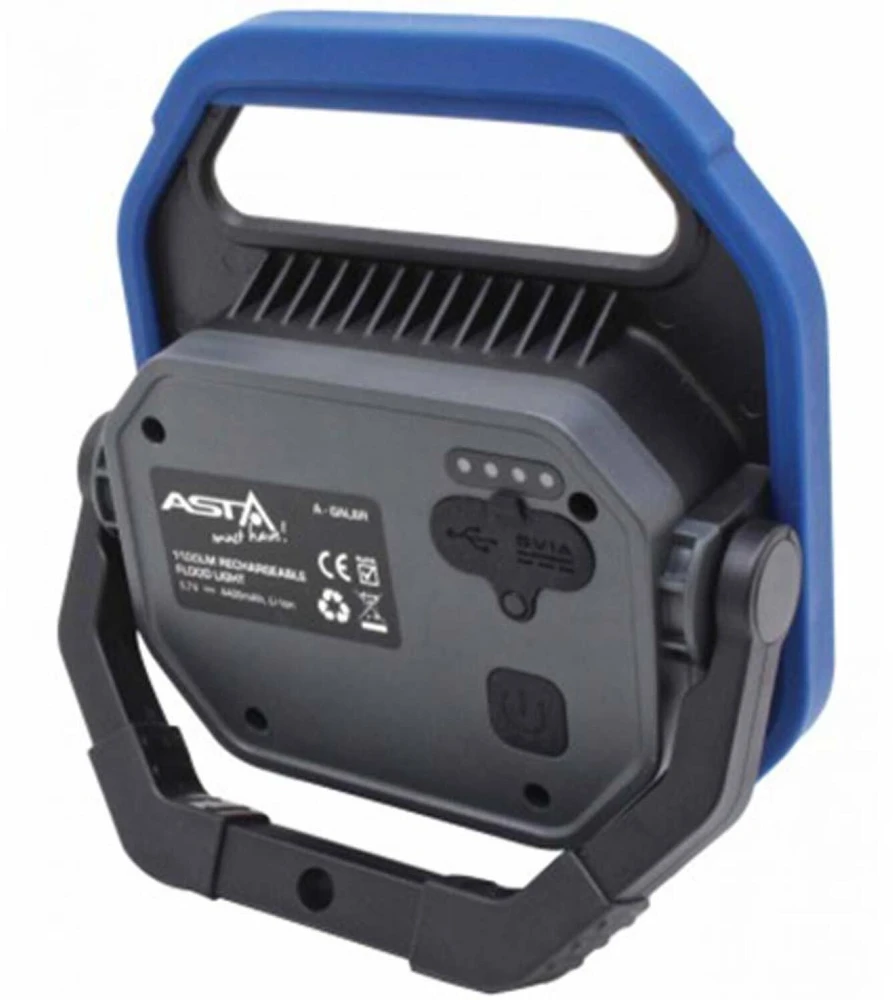 Akumuliatorinis prožektorius ASTA A-GAL8R; LED; 3,7 V; 2x4,4 Ah akum.