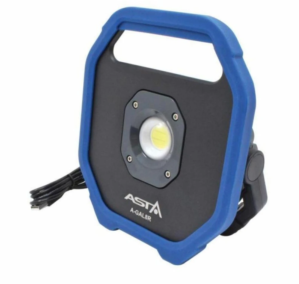 Akumuliatorinis prožektorius ASTA A-GAL8R; LED; 3,7 V; 2x4,4 Ah akum.