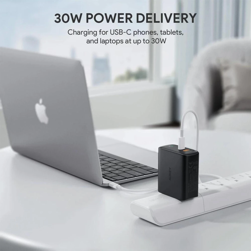 Išorinis Įkroviklis - Aukey PA-D2 36W Juoda