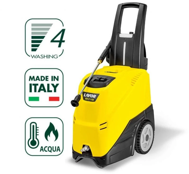 Aukšto slėgio plovimo įrenginys LAVOR Rio-R 1108, elektrinis, 450 l/h, 2300 W, juodas, geltonas
