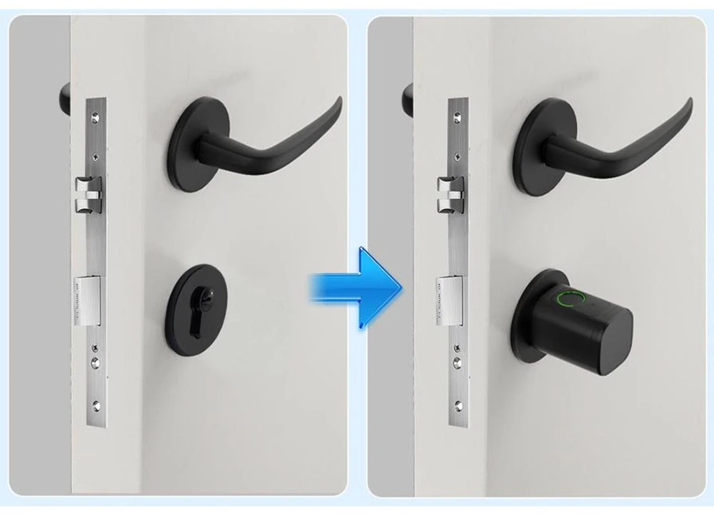Avatto SDL-V1-B80 80 mm skaitmeninis spynos cilindras, juodas