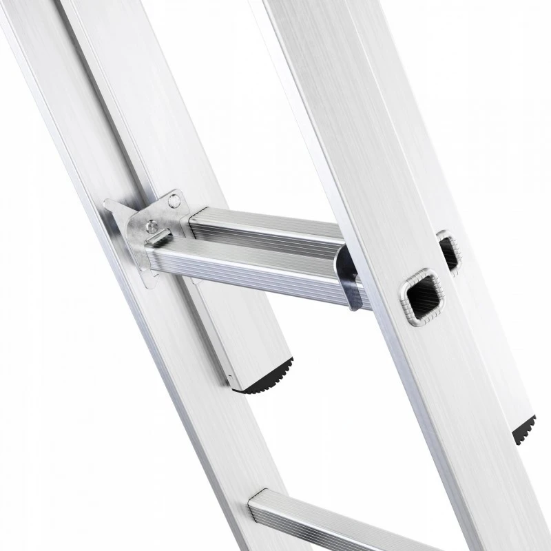 AW-Tools AWTOOLS Aliuminio kopėčios 3x12 laiptelių, 150 kg, pritaikomos prie laiptų