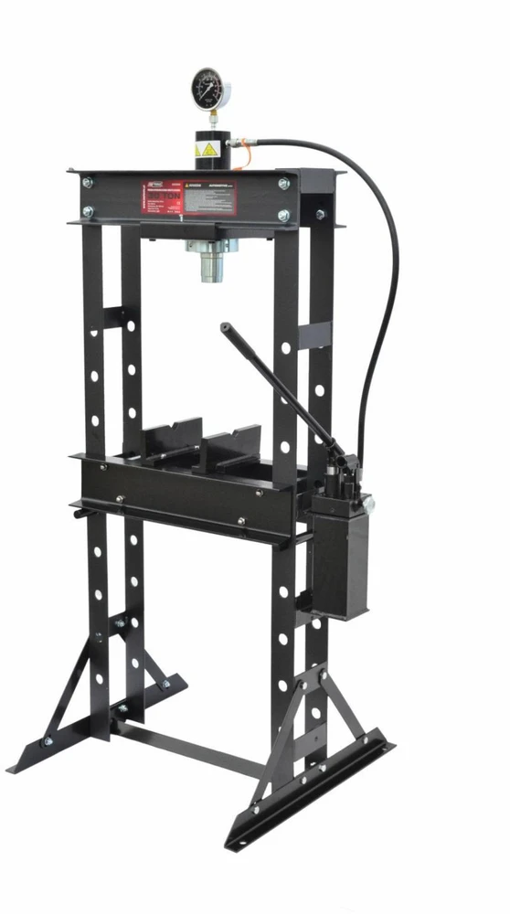 AW-Tools AWTOOLS HIDRAULINIS PRESAS SU MANOMETRU 30T / DVIGUBAS STŪMOKLIS