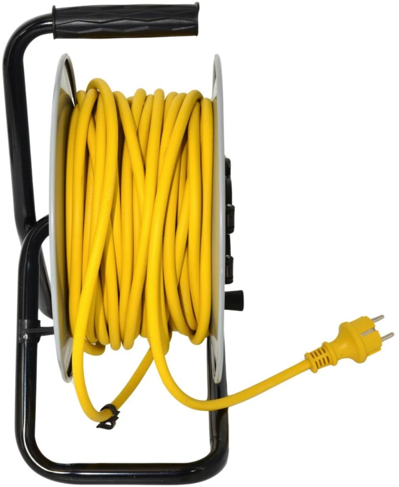 AW-Tools AWTOOLS BŪGNINIS ILGINTUVAS METAL PROFI MAX 25 m 3×2,5 mm GELTONAS 16A / 3680W / IP44