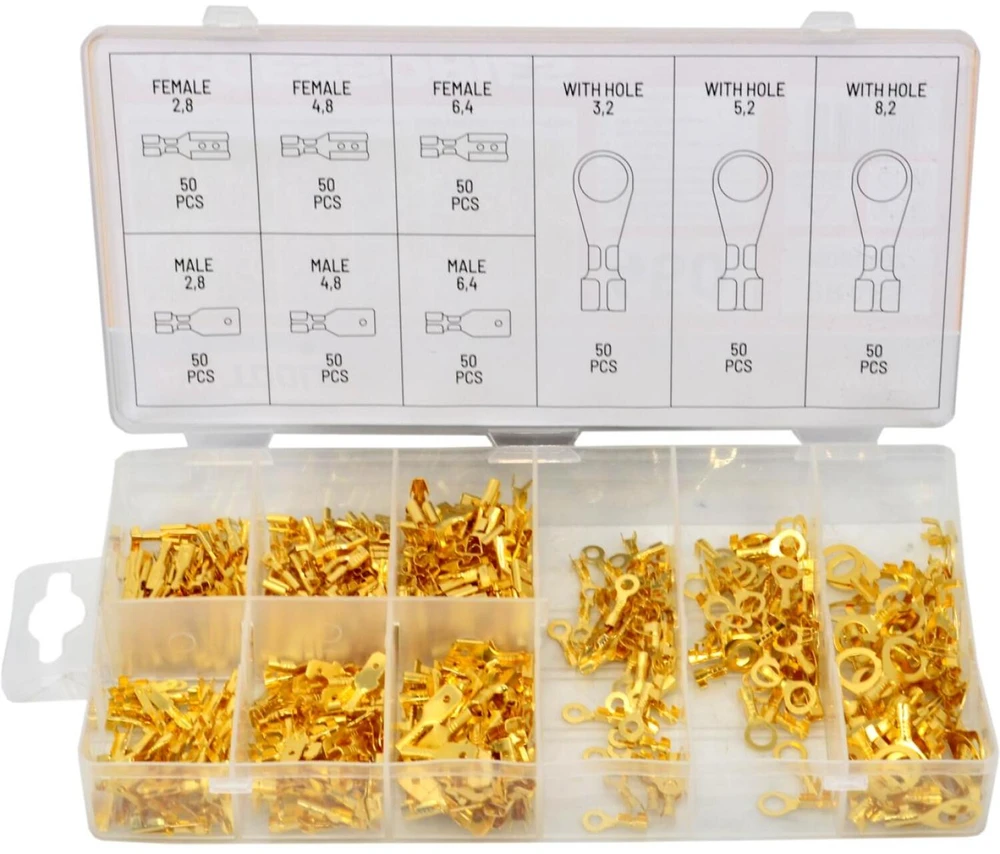 AW-Tools AWTOOLS ELEKTRINĖS NEIZOLIUOTOS JUNGTYS 450vnt. MIX