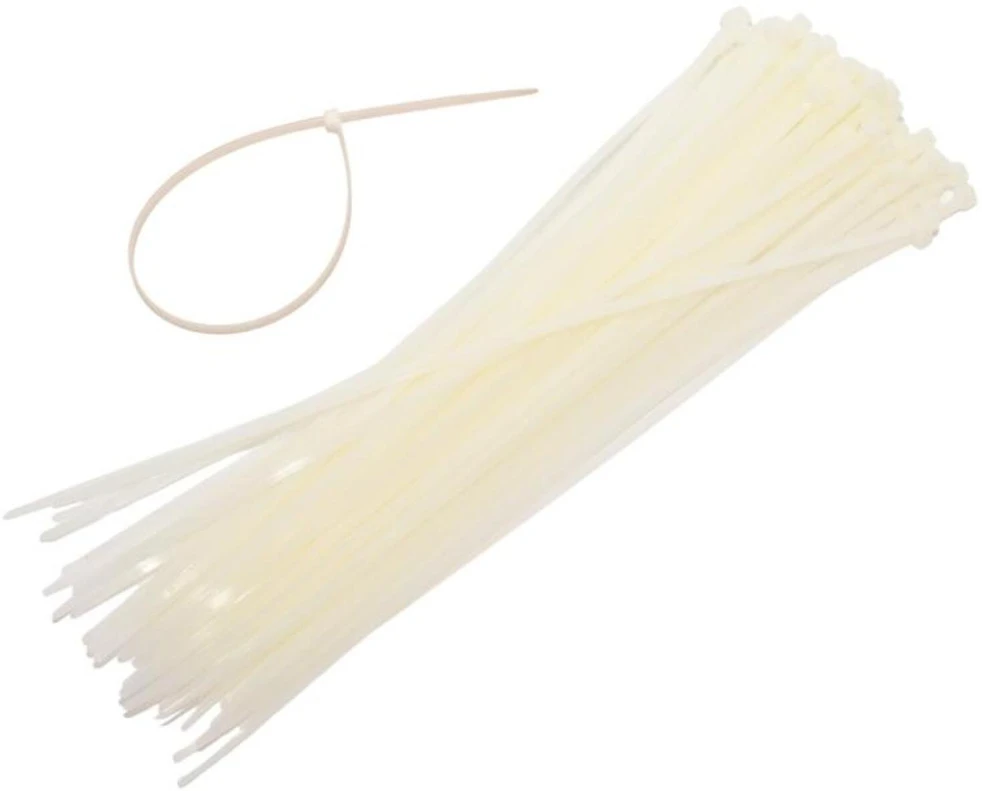 AW-Tools AWTOOLS PLASTIKINIS KABELIŲ SURIŠIKLIS Baltas 2,5×200/100vnt.