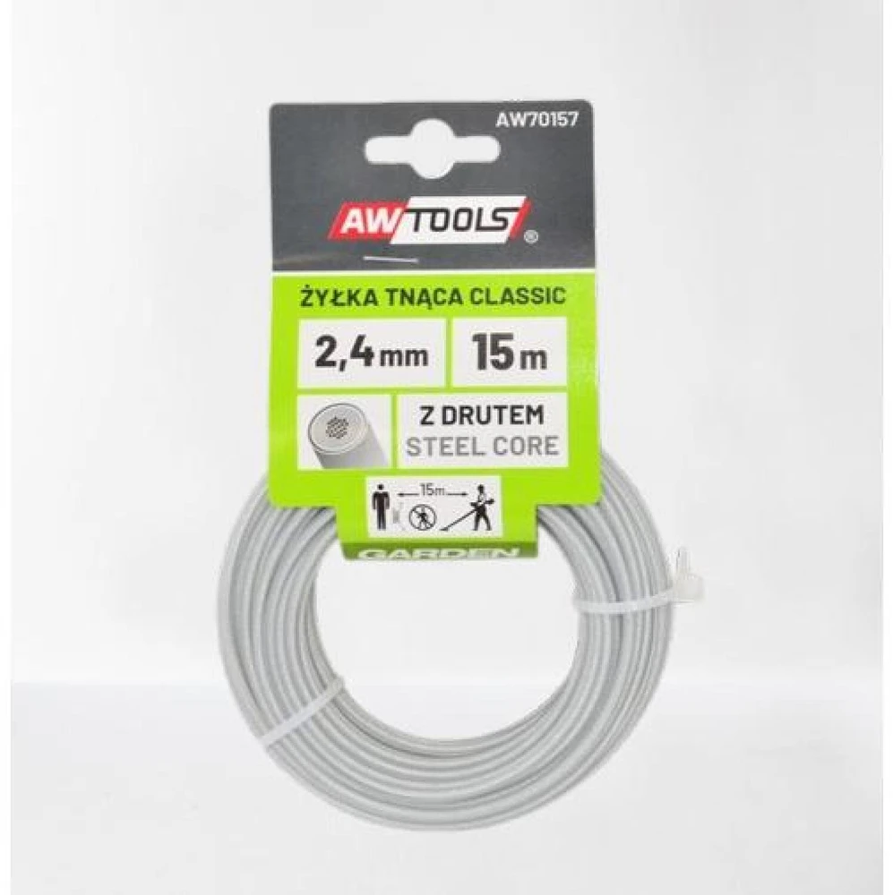 AW-Tools AWTOOLS PJOVIMO VALAS CLASSIC 2,4x15m / APVALUS SU ŠERDIMI