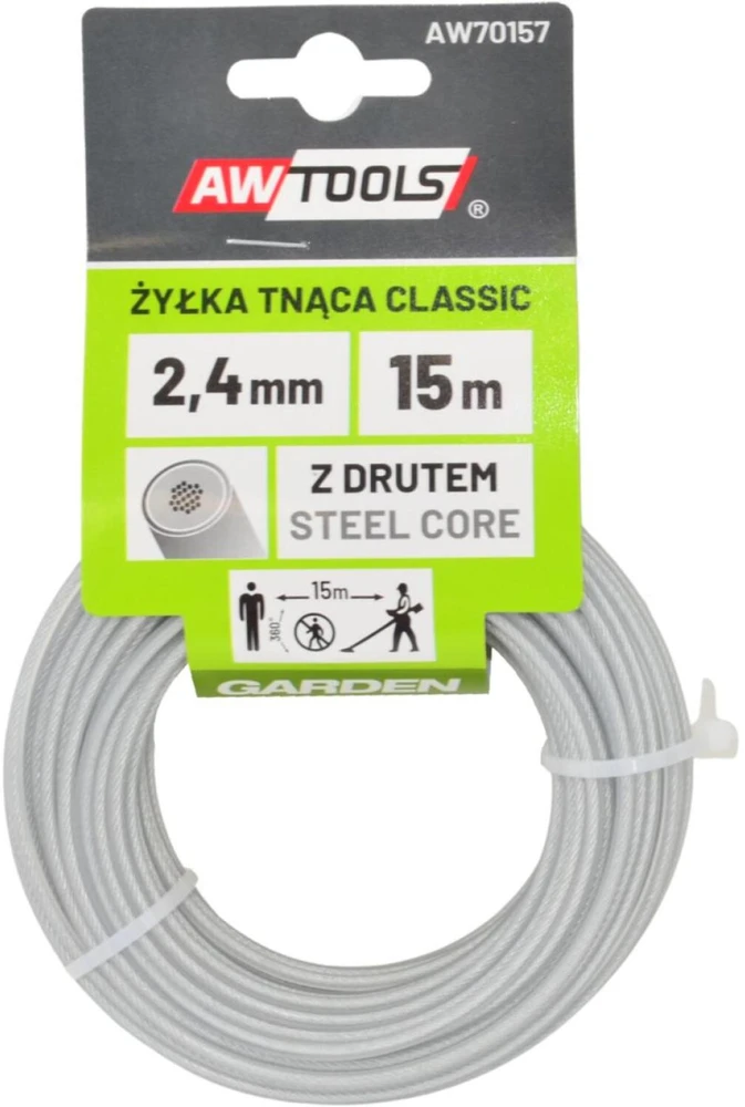 AW-Tools AWTOOLS PJOVIMO VALAS CLASSIC 2,4x15m / APVALUS SU ŠERDIMI