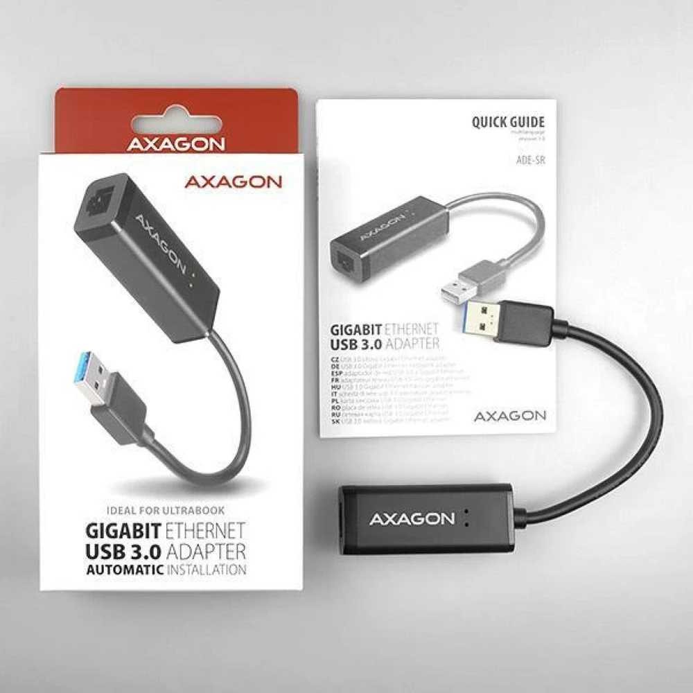AXAGON ADE-SR Type-A USB3.0 – Gigabit Ethernet 10/100/1000 adapteriai