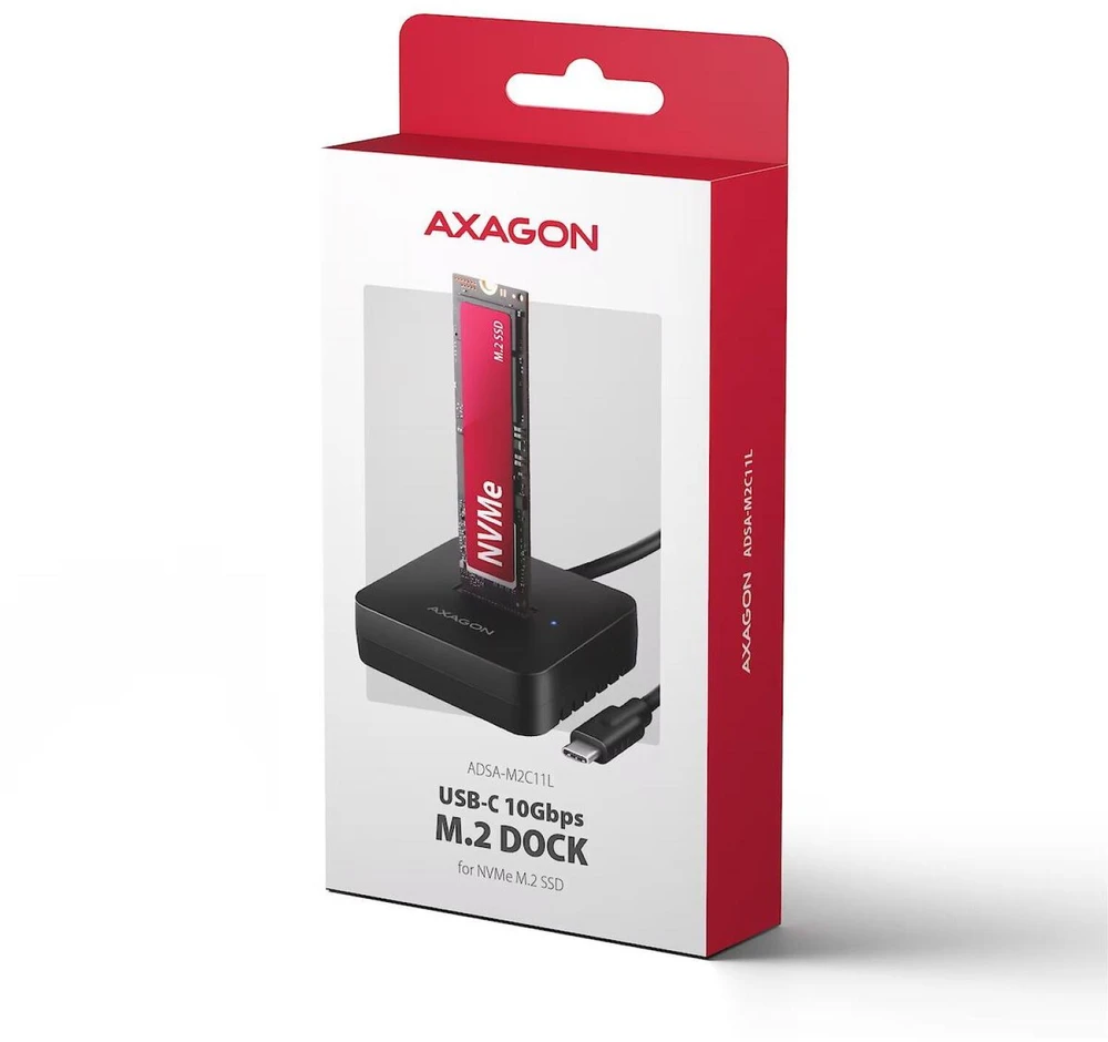 AXAGON | USB-C 10 Gbps doko stotis M.2 NVMe SSD | ADSA-M2C11L