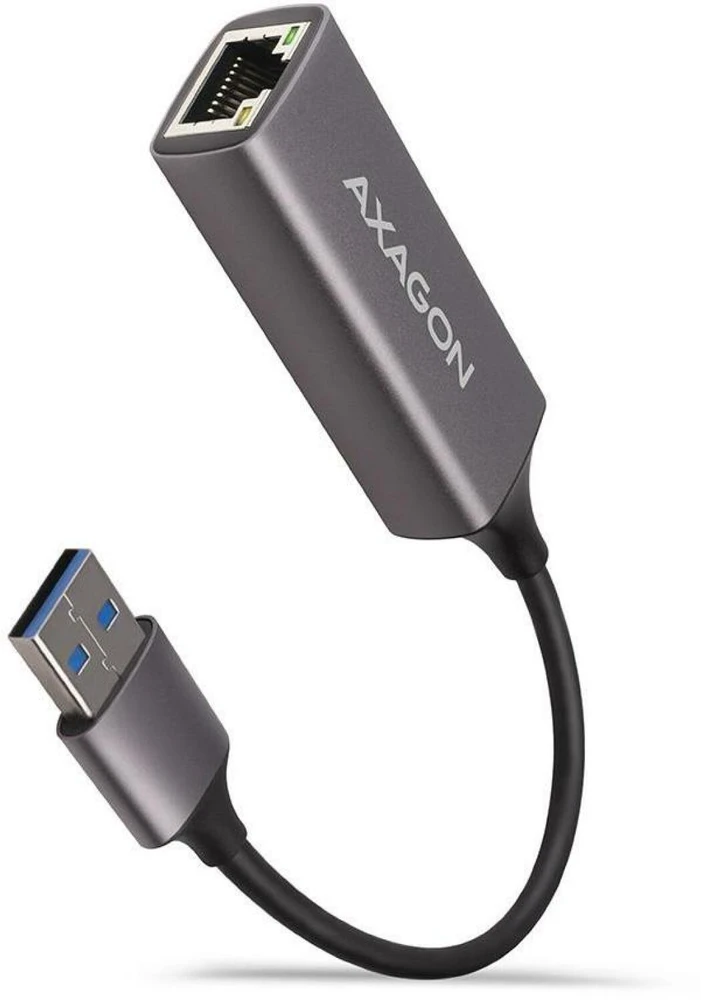 AXAGON ADE-TR Kompaktiškas aliuminio USB 3.2 Gen 1 Gigabit Ethernet 10/100/1000Mbit adapteris su automatiniu diegimu