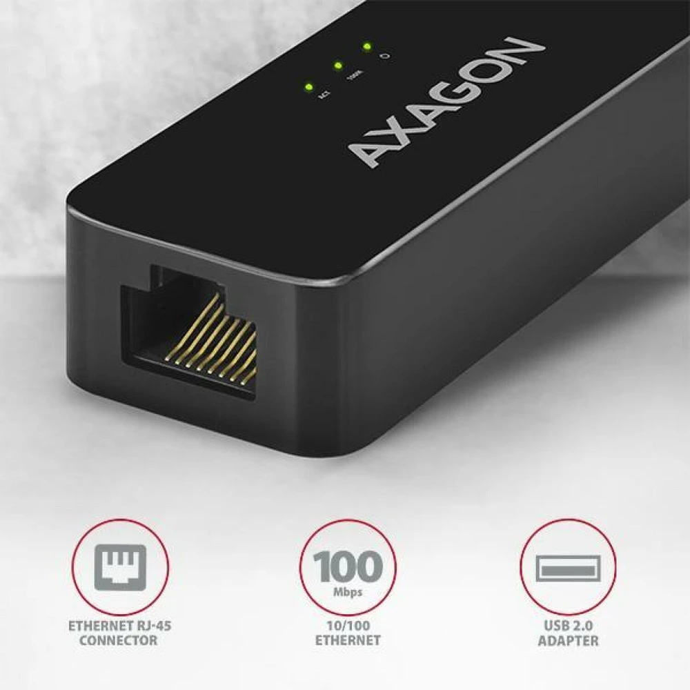 AXAGON ADE-XR Type-A USB2.0 – Fast Ethernet 10/100 adapteriai