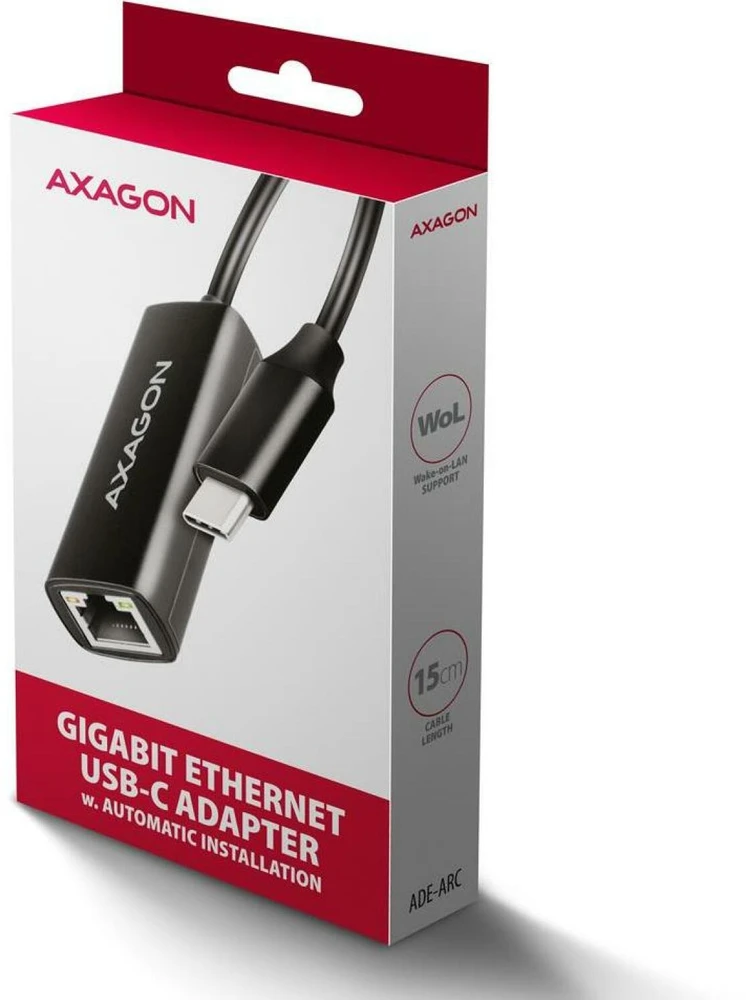 AXAGON ADE-ARC USB-C Gigabit Ethernet adapteris