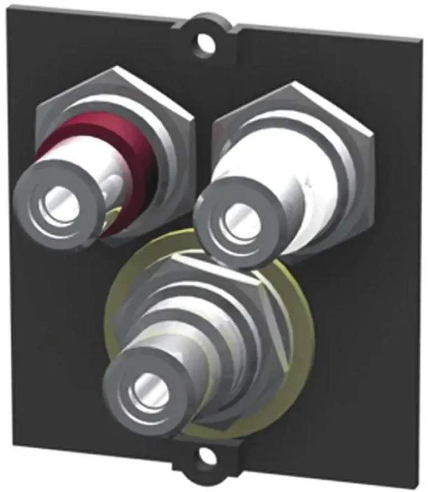 AV adapteris Bachmann RCA (Cinch) x2 - RCA (Cinch) x2, juodas (917.026)