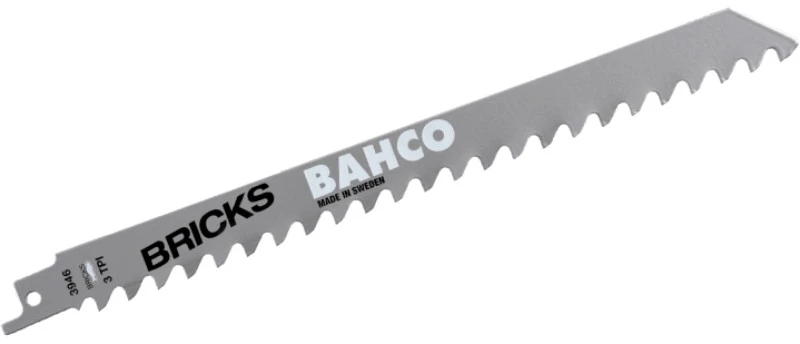 Bahco Karbidinė tiesinio pjūklo geležtė 150mm*0,9mm SL 6TPI, lengvajam cementui, plytoms ir stiklo pluoštui 1vnt