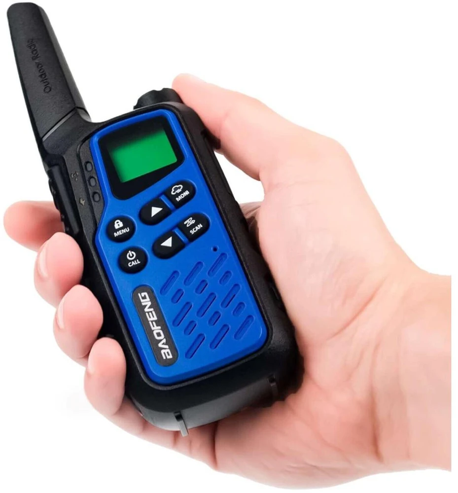 Radijo Stotelė - Baofeng BF-T25E 16 Kanalų VOX 10 km Nuotolis 1400mAh Baterija Tamsiai Mėlyna