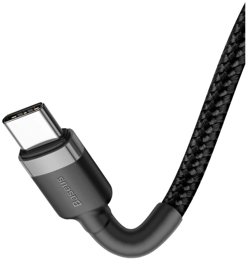 Baseus Cafule kabelis USB-C PD 2.0 QC 3.0 60W 1m - Juodas / Pilkas