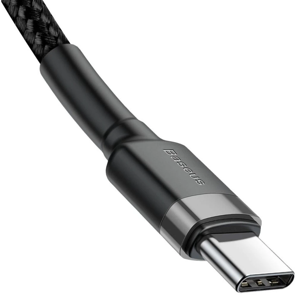 Baseus Cafule kabelis USB-C PD 2.0 QC 3.0 60W 1m - Juodas / Pilkas