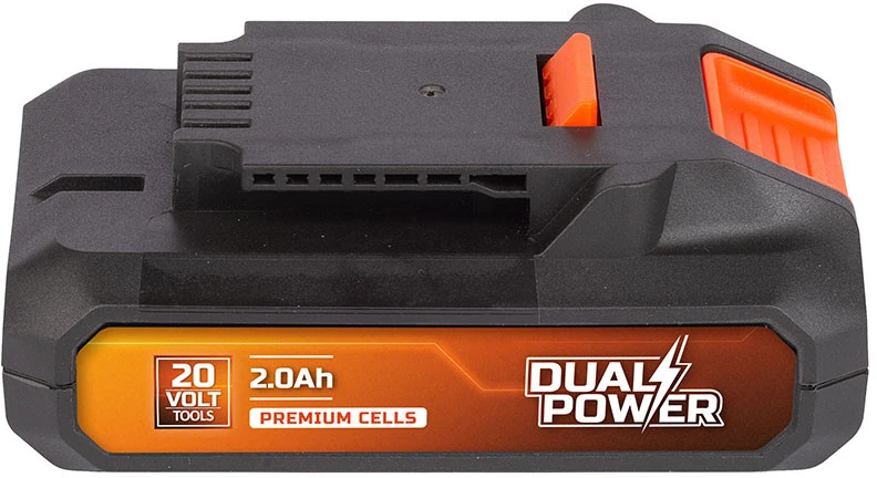 POWERPLUS Akumuliatorius 20V 2AH Dual Power Powdp9021 – tik dvigubos galios 20V įrankiams