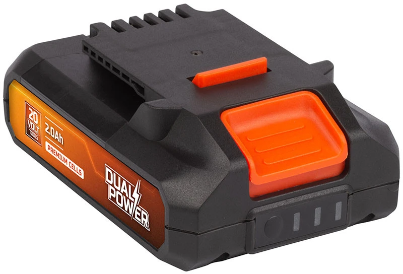 POWERPLUS Akumuliatorius 20V 2AH Dual Power Powdp9021 – tik dvigubos galios 20V įrankiams