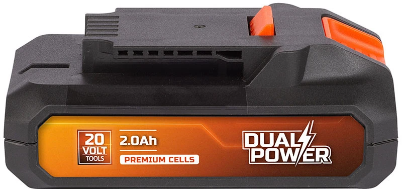 POWERPLUS Akumuliatorius 20V 2AH Dual Power Powdp9021 – tik dvigubos galios 20V įrankiams