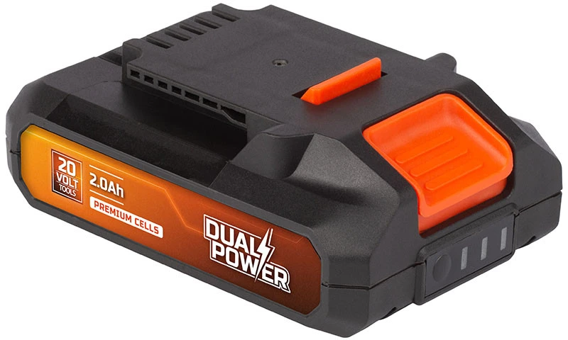 POWERPLUS Akumuliatorius 20V 2AH Dual Power Powdp9021 – tik dvigubos galios 20V įrankiams