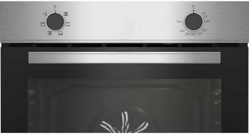 Beko orkaitė BBIE12000X, 66l, 6 režimai, SteamShine valymas, halogeninė lemputė, įmontuojama