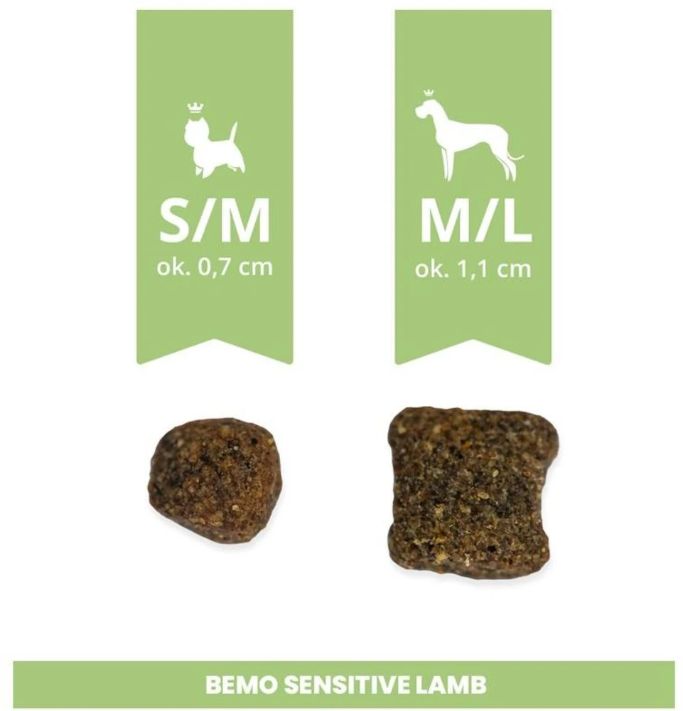 BEMO Sensitive ėriena Small/Medium Mono - sausa šunų mėsa - 1kg