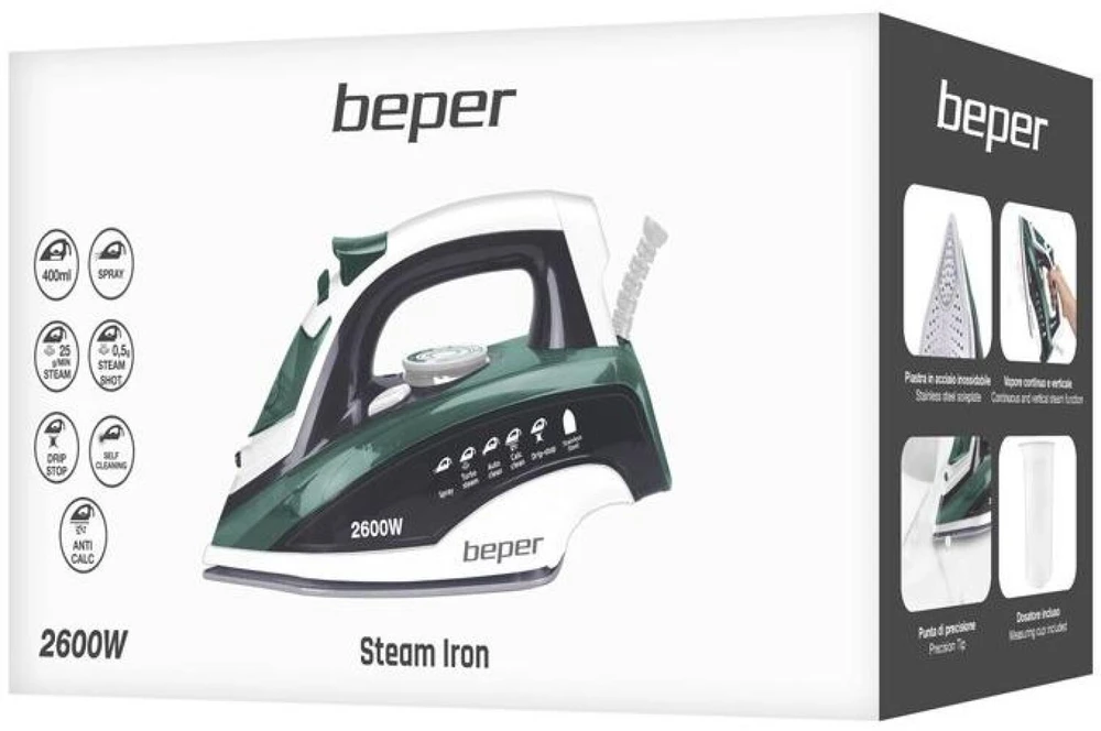 Garų lygintuvas Beper P204FER003, 2600 W, 400 ml