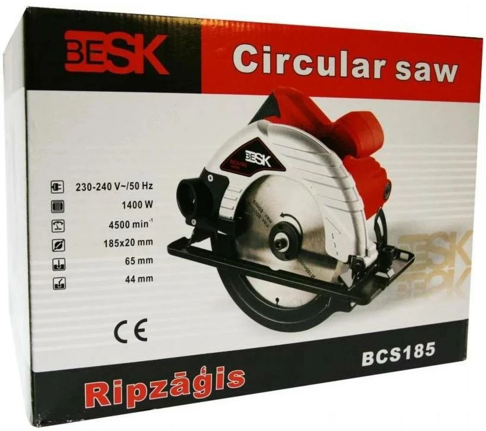 Diskinis pjūklas BCS185 1400W 185mm BESK