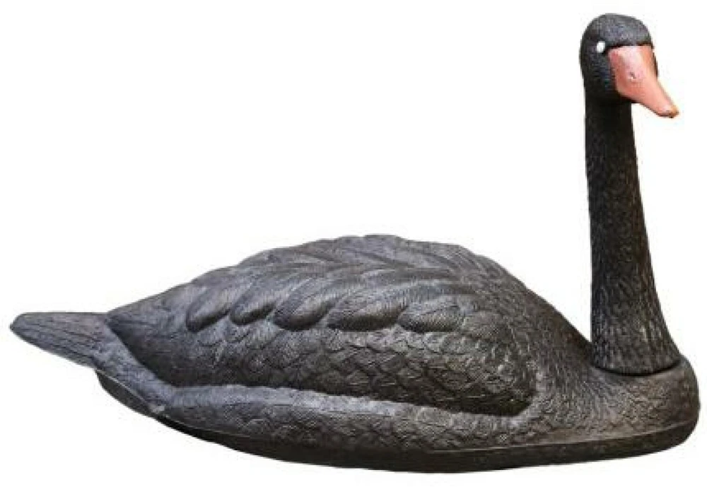 Besk Sodo dekoras "Gulbė" 88x36x43cm, juodas