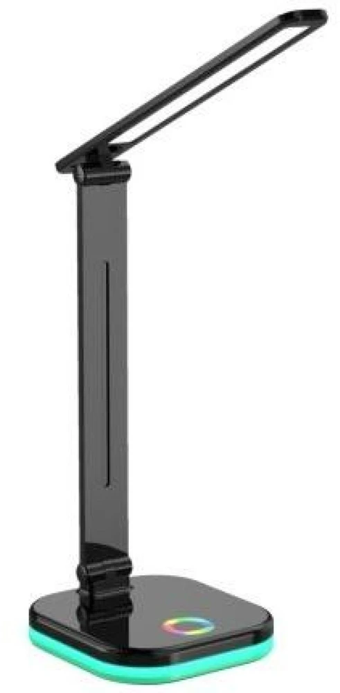 LED stalinė lempa 5W su USB laidu ir adapteriu, juoda BESK