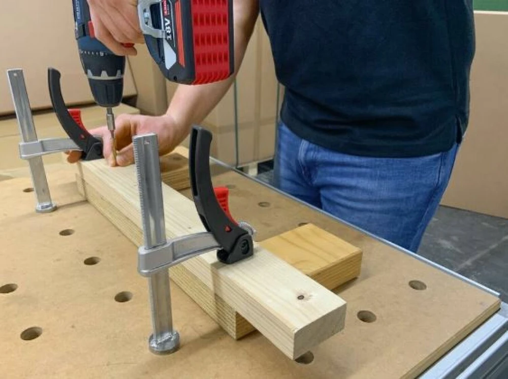 Bessey Spannelement TW20-15-8-KLI, für Multifunktionstische (sidabrinis, 2er Pack)