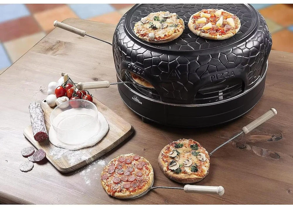 Vaflinė Bestron Bestron PizzateriA APD600Z, pica per (juoda)