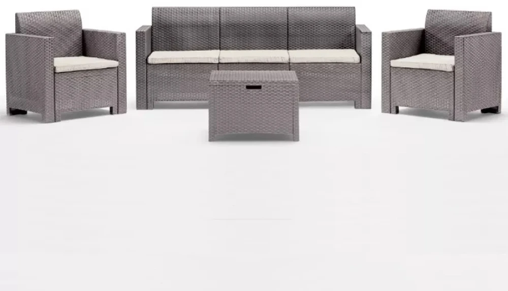 Lauko baldų komplektas Bica Sodo baldų komplektas Set Nebraska 3 beige